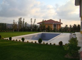 Bahcesehir villa with many luxury facilities